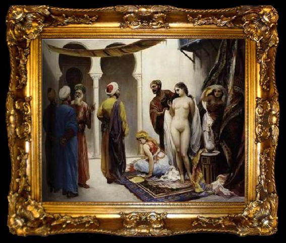 framed  unknow artist Arab or Arabic people and life. Orientalism oil paintings 45, ta009-2